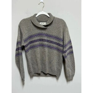 Eddie Bauer VTG 90s Fair Isle Sweater Women’s Size Medium USA Made